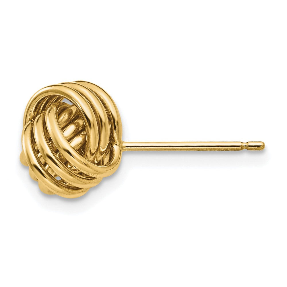 Single 14k Polished Triple Knot Post Earring