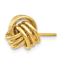 Single 14k Polished Triple Knot Post Earring