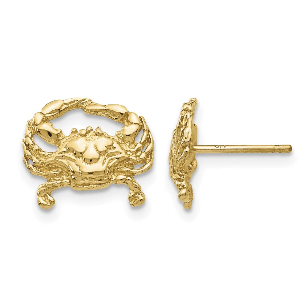 14k Crab Post Earrings