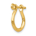 Single 14k 3D Shackle Link Screw Earring