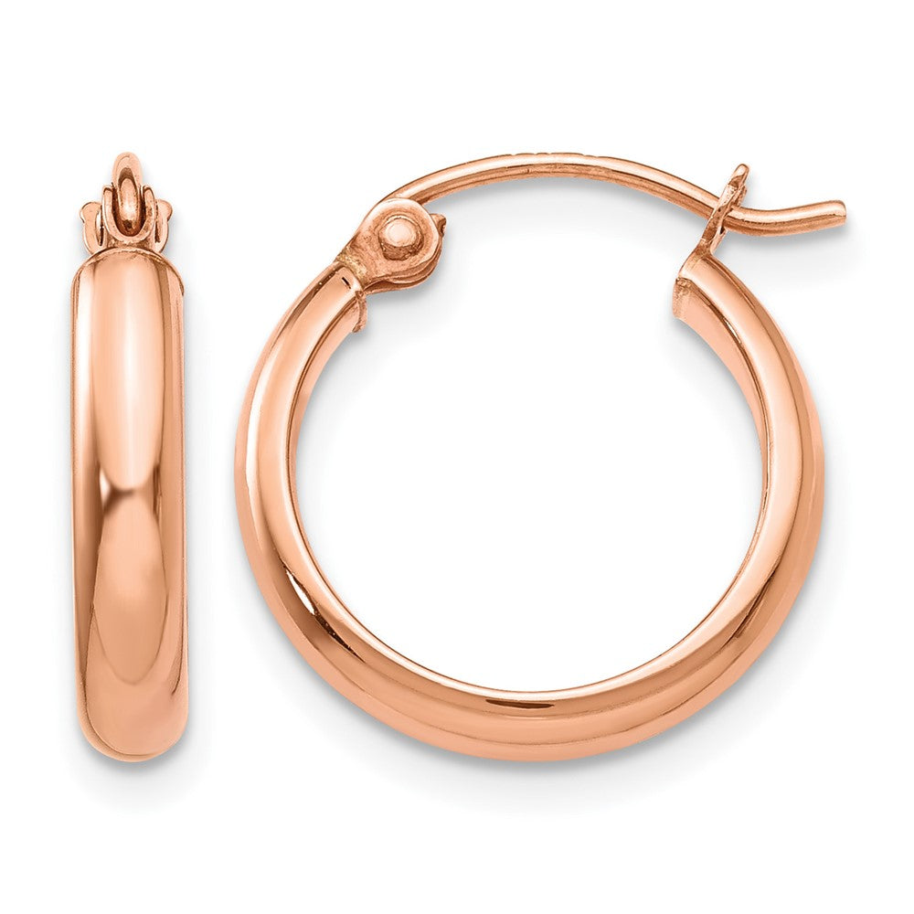 14k Rose Gold Hoop Earrings