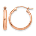 14k Rose Gold Hoop Earrings