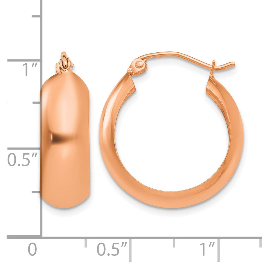 14k Rose Gold Hoop Earrings