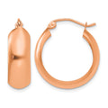14k Rose Gold Hoop Earrings