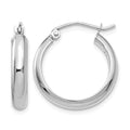 14k White Gold Hoop Earrings