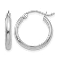 14k White Gold Hoop Earrings