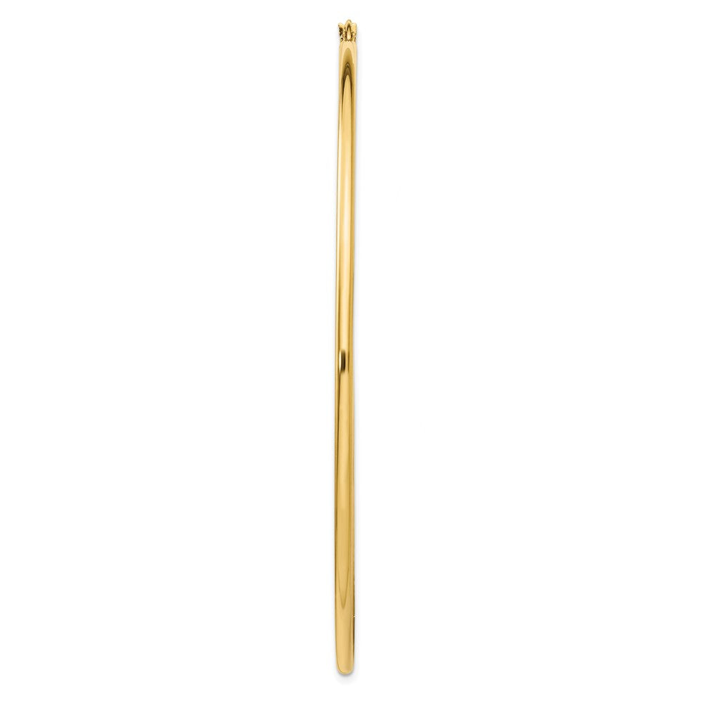 Single 14k Polished 2x75mm Lightweight Tube Hoop Earring