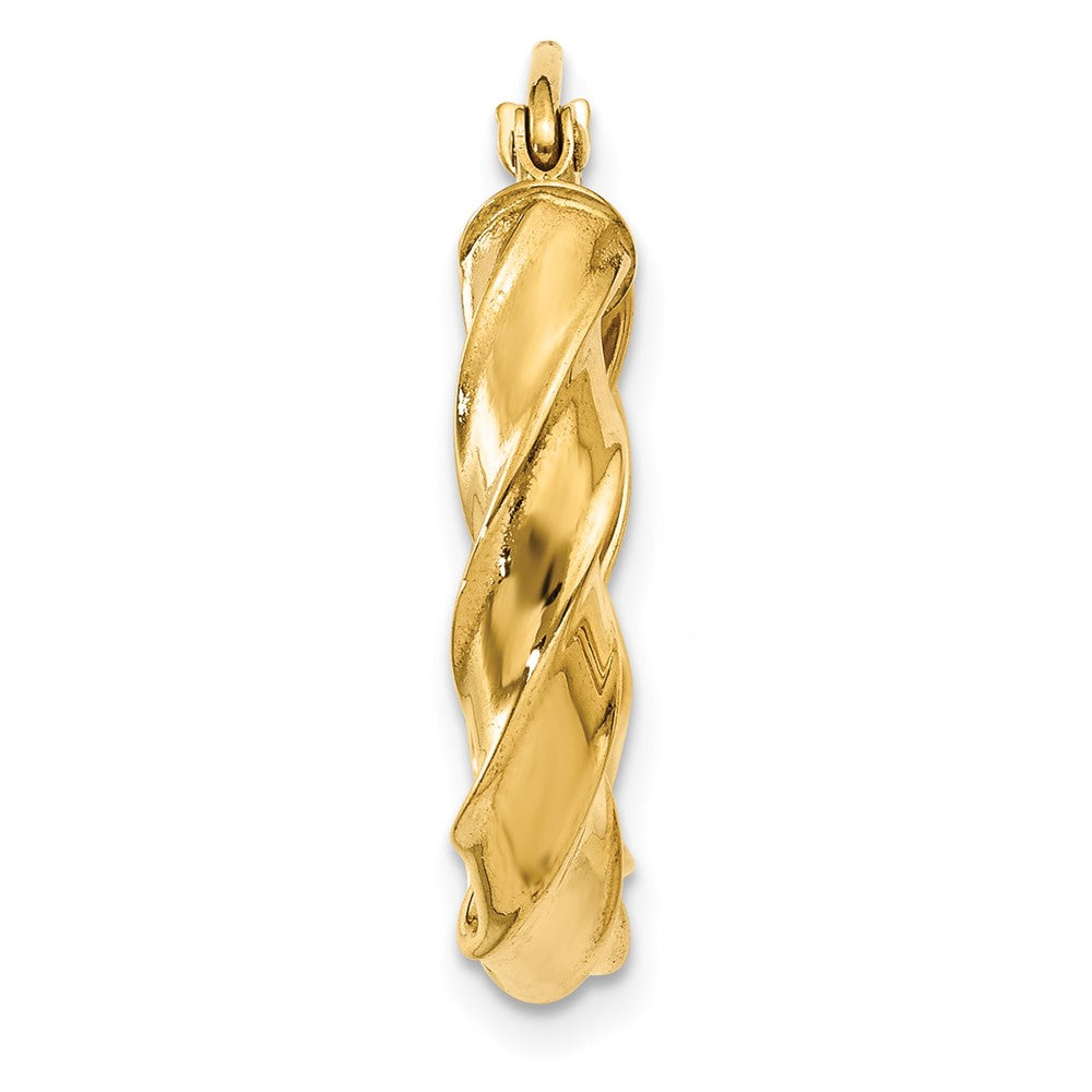Single 14k Light Twisted Hoop Earring
