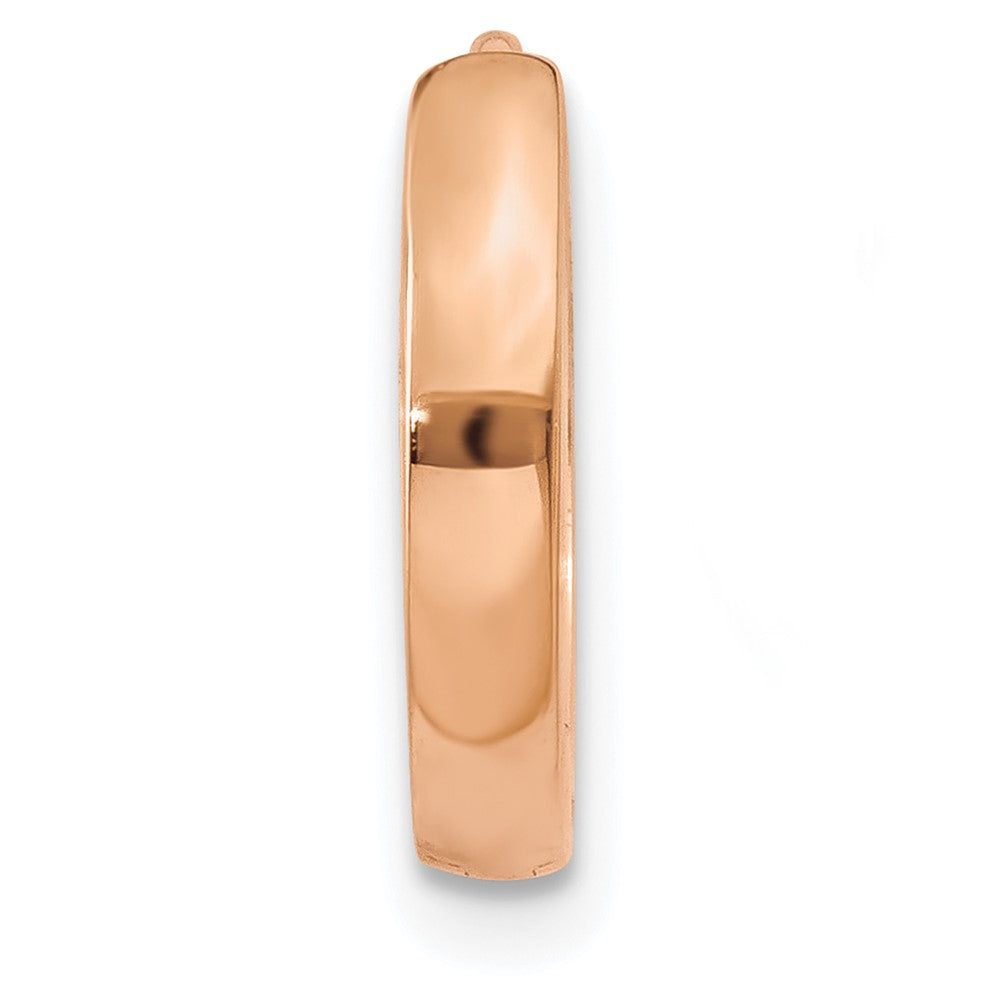 Single 14k Rose Gold 1.8mm Round Hinged Hoop Earring