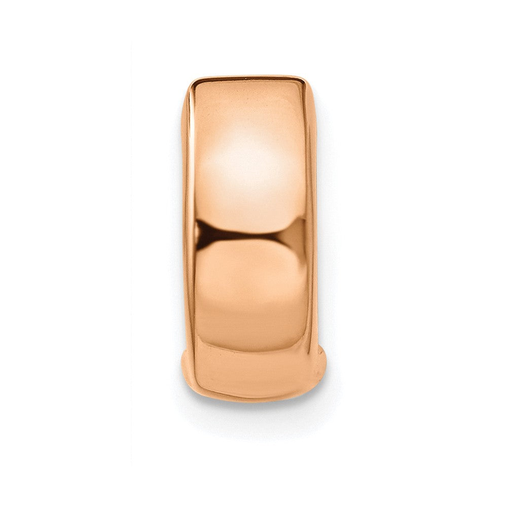 Single 14K Rose Gold Hinged Hoop Earring