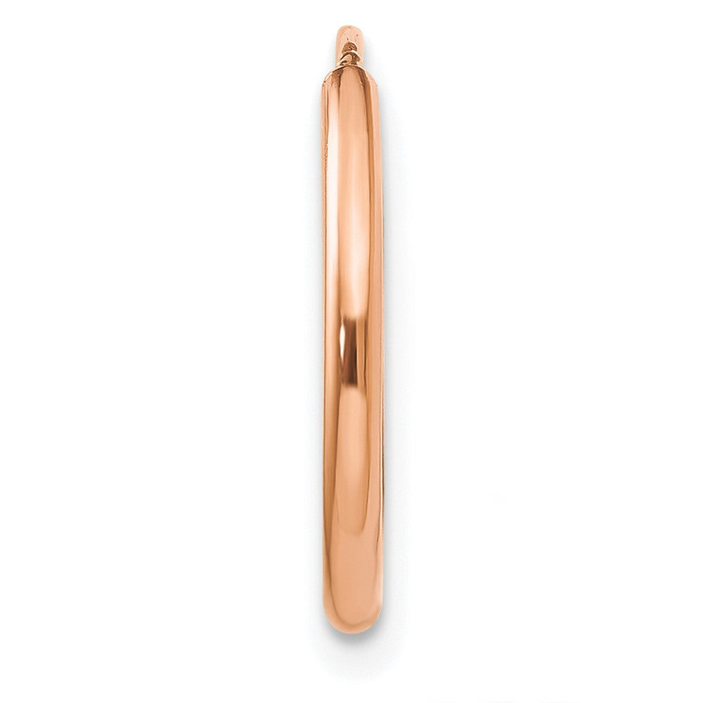 Single 14k Rose Gold 1.50mm Polished Endless Tube Hoop Earring
