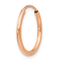 Single 14k Rose Gold 1.50mm Polished Endless Tube Hoop Earring