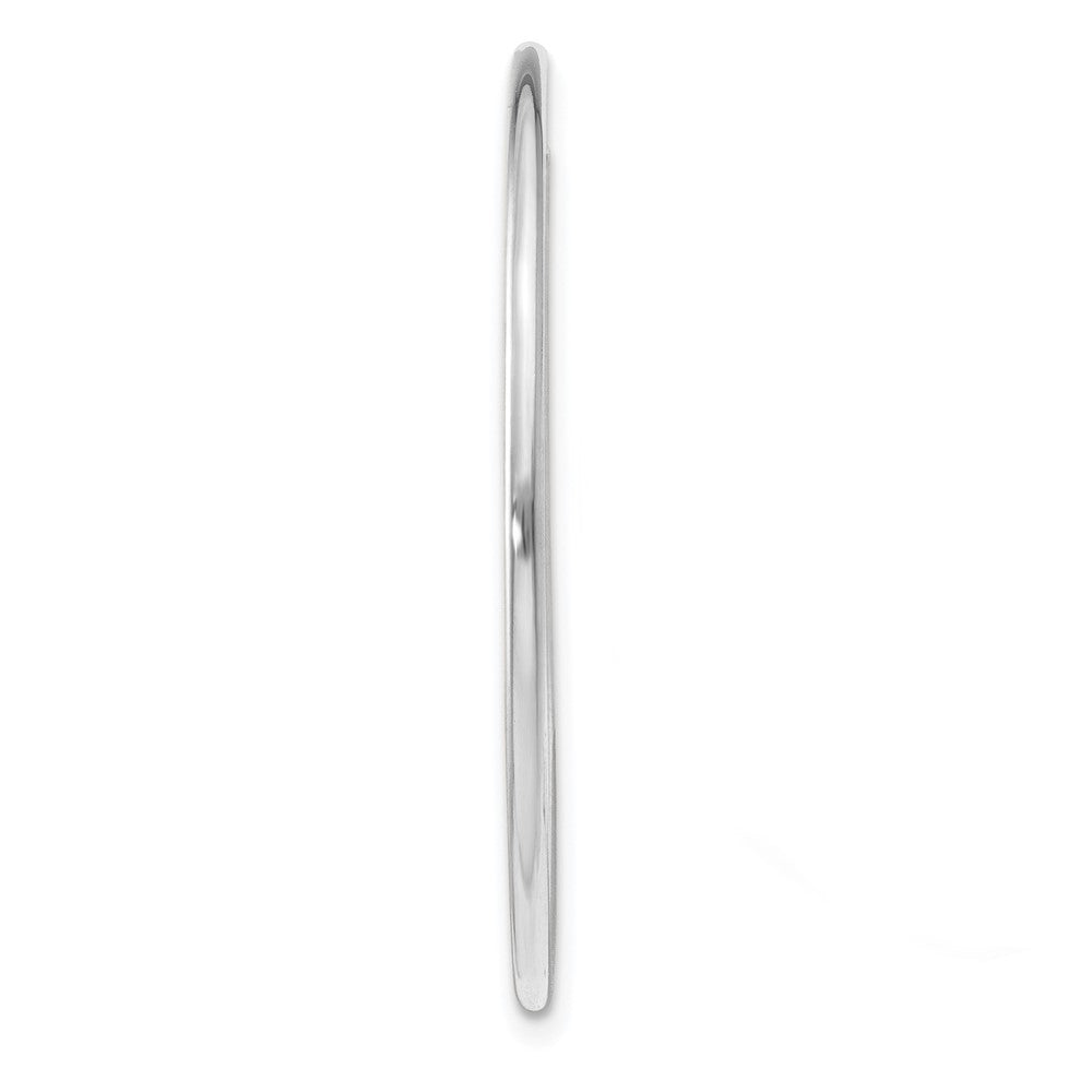 Single 14k White Gold 1.20mm Polished Endless Tube Hoop Earring
