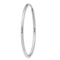 Single 14k White Gold 1.20mm Polished Endless Tube Hoop Earring