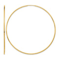 14k 1.20mm Polished Endless Tube Hoop Earrings