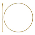 14k 1.20mm Polished Endless Tube Hoop Earrings