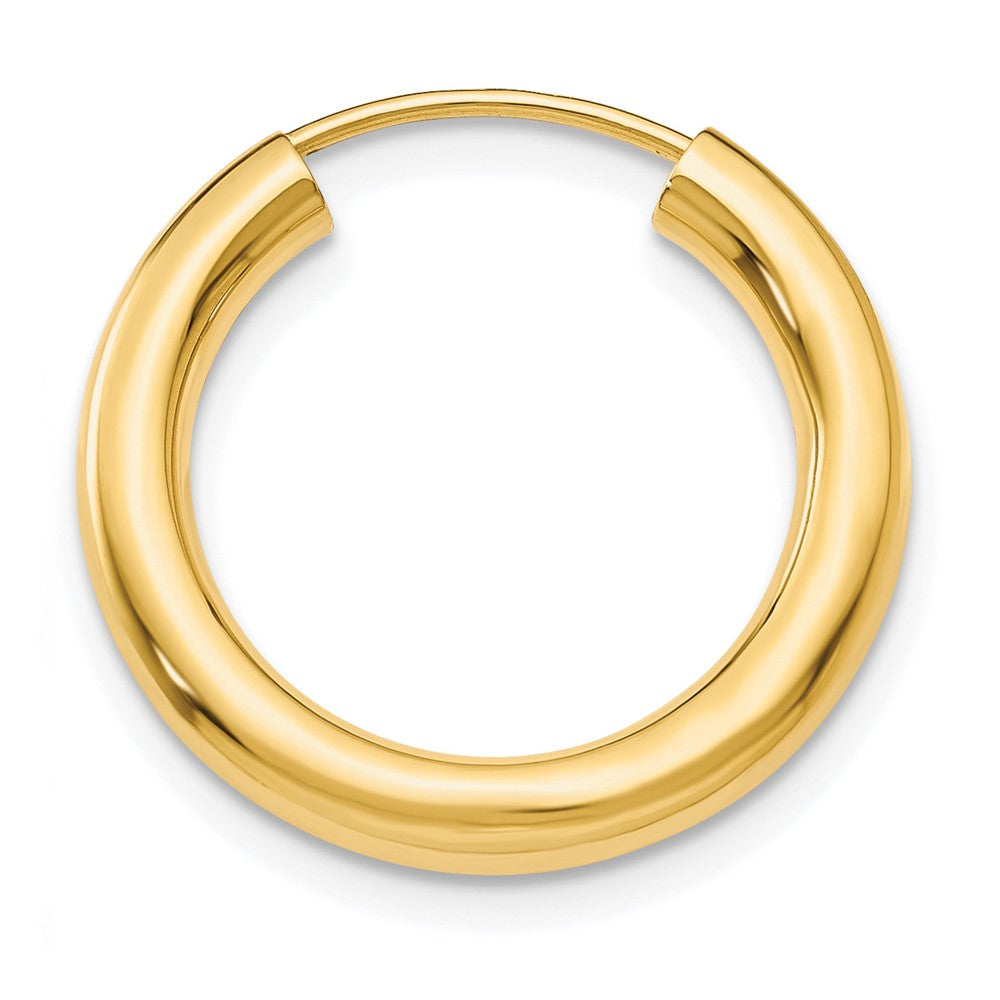 Single 14k 3.00mm Polished Endless Tube Hoop Earring