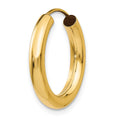 Single 14k 3.00mm Polished Endless Tube Hoop Earring