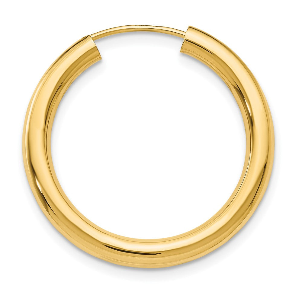 Single 14k 3.00mm Polished Endless Tube Hoop Earring