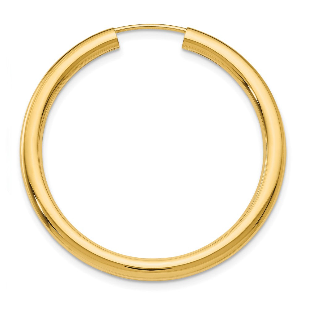Single 14k 3.00mm Polished Endless Tube Hoop Earring