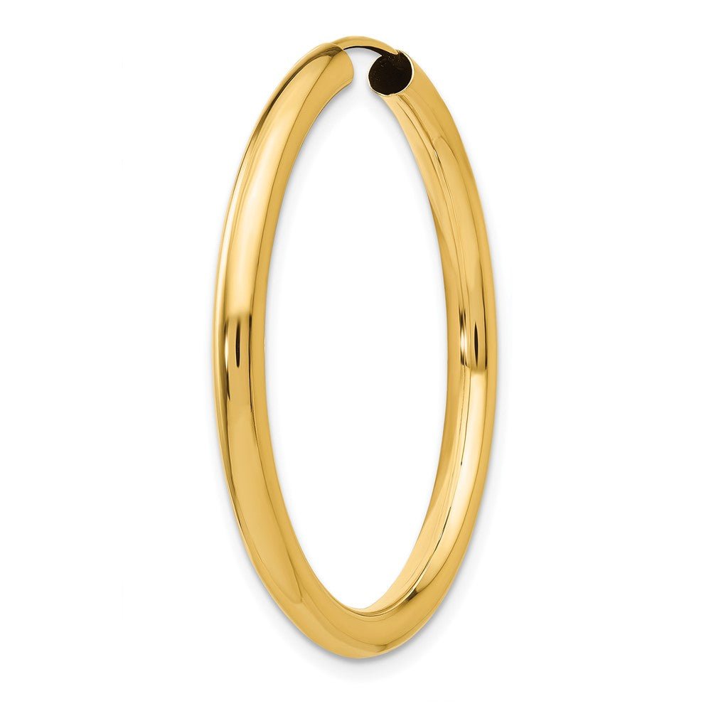 Single 14k 3.00mm Polished Endless Tube Hoop Earring