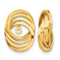 14k Polished Love Knot Earring Jackets