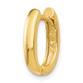 Single 14k Oval Hinged Hoop Earring