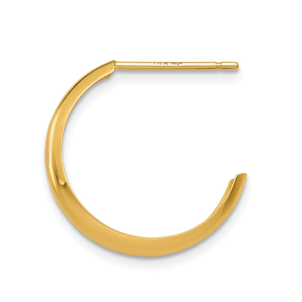 Single 14k Polished 3.5mm J-Hoop Earring