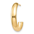 Single 14k Polished 3.5mm J-Hoop Earring