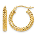 14k Mesh Hoop Earrings
