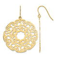 14K Fancy Lace Filigree Dangle Earrings
