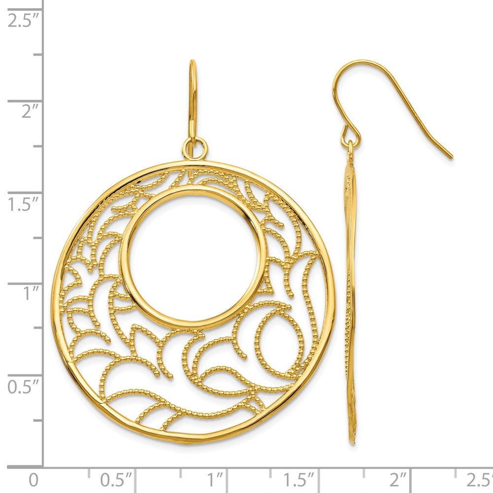 14K Circle Earrings