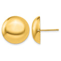 14k 15.50mm Button Post Earrings