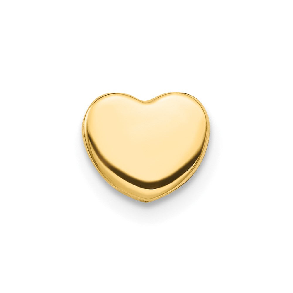 Single 14K Polished Heart Post Earring