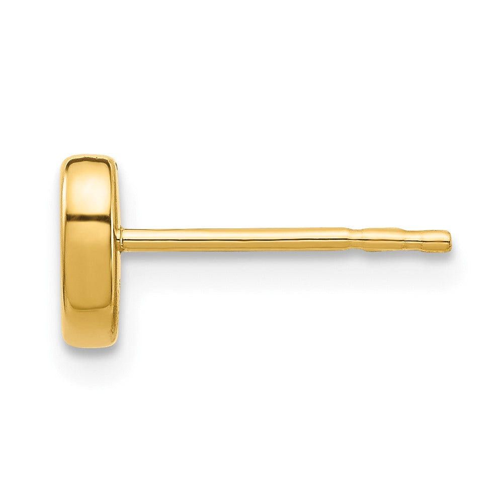 Single 14K Polished Heart Post Earring