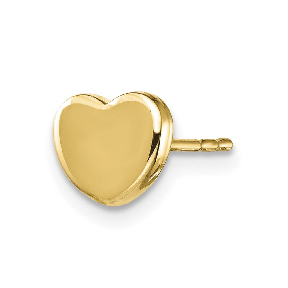 Single 14K Polished Heart Post Earring