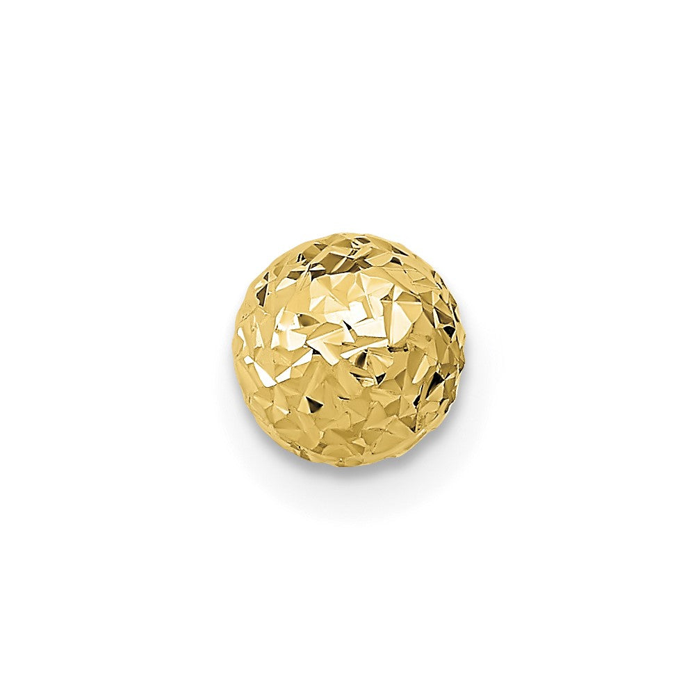 Single 14k 6mm Diamond-Cut Ball Post Earring