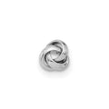 Single 14k White Gold Polished Love Knot Post Earring
