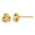 14K Polished Love Knot Post Earrings