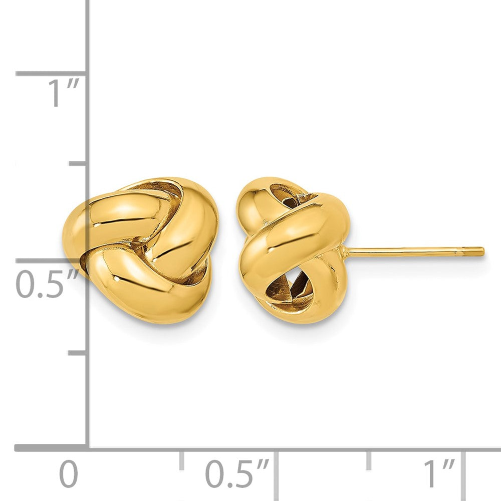 14k Polished Love Knot Post Earrings