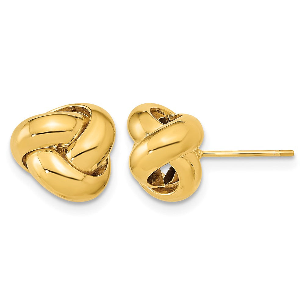 14k Polished Love Knot Post Earrings