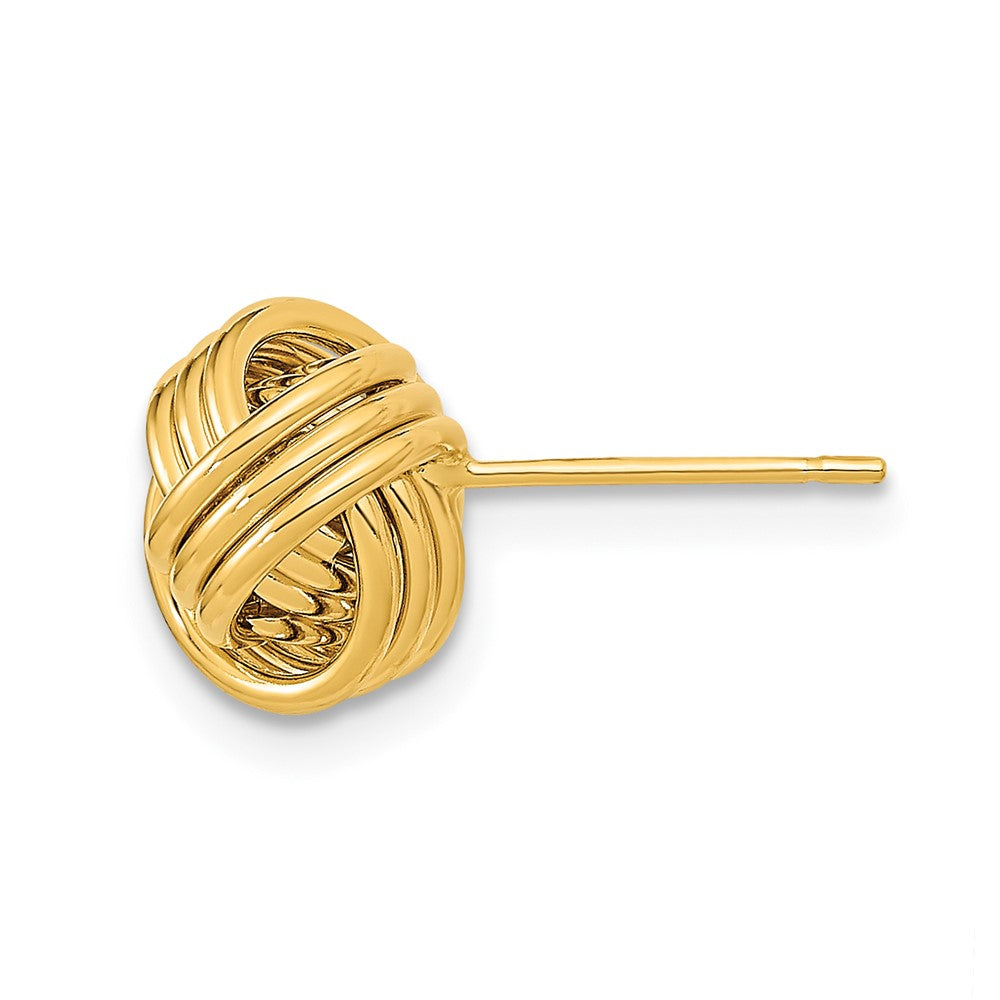 Single 14k Polished Triple Love Knot Post Earring