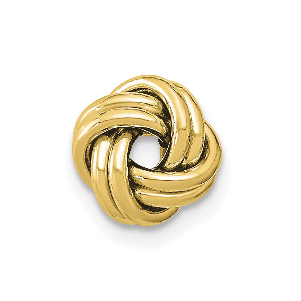 Single 14k Polished Double Love Knot Post Earring