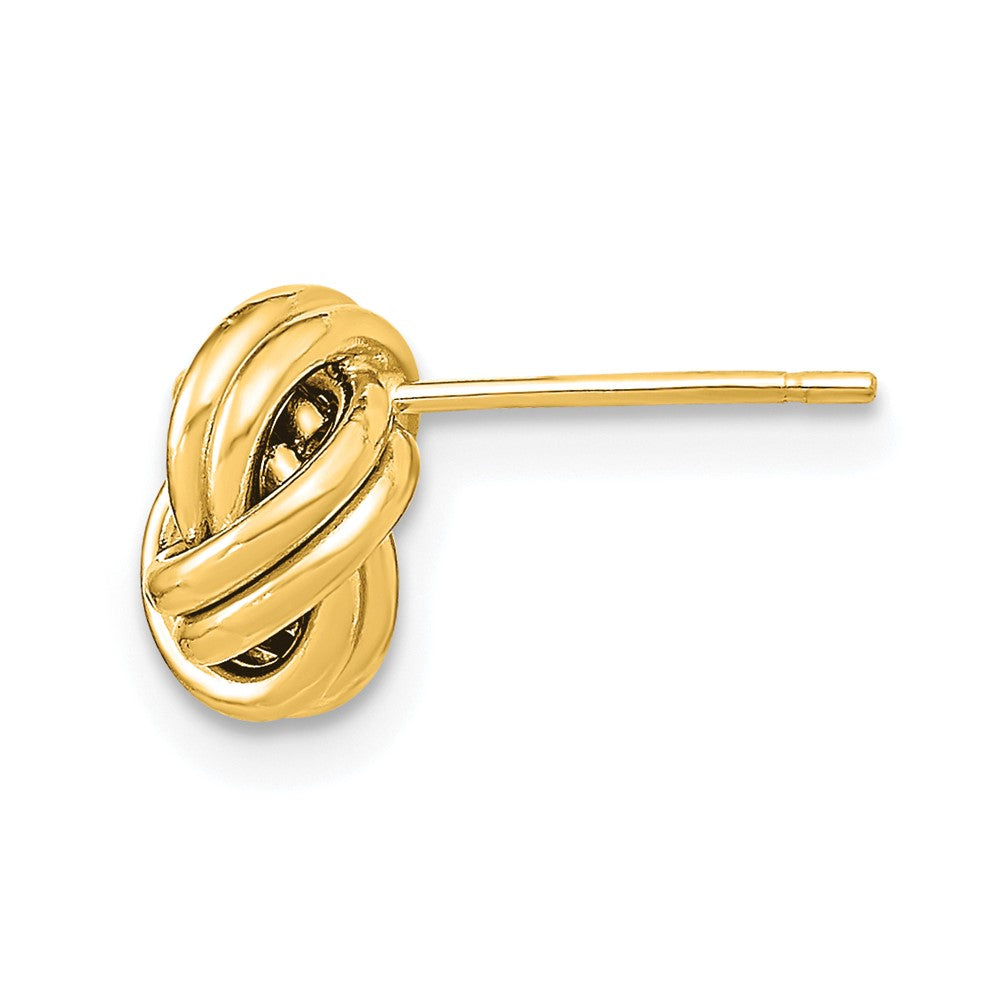 Single 14k Polished Double Love Knot Post Earring