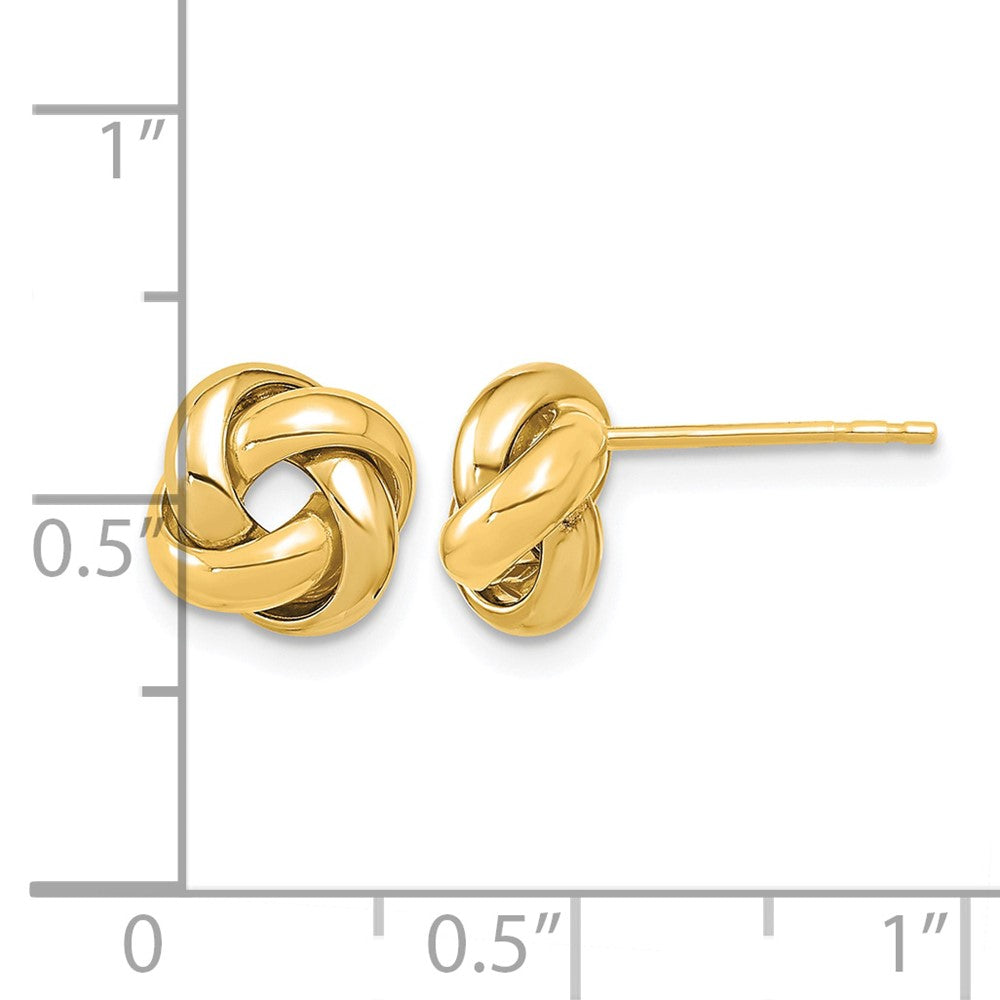 14K Polished Love Knot Post Earrings