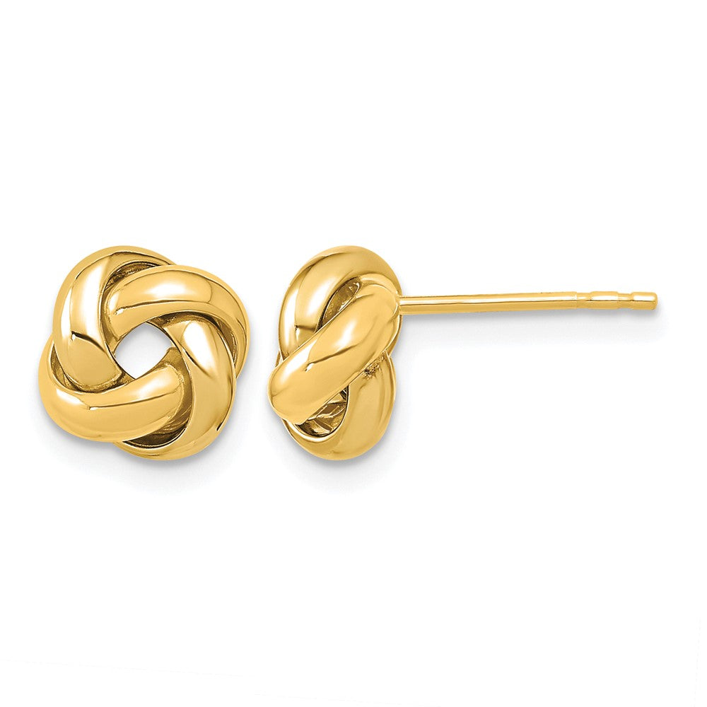 14K Polished Love Knot Post Earrings