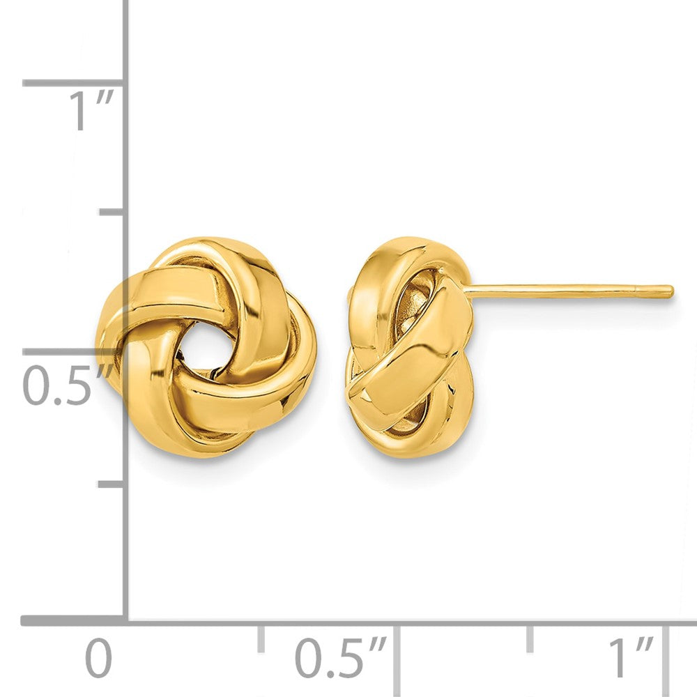 14k Polished Love Knot Post Earrings