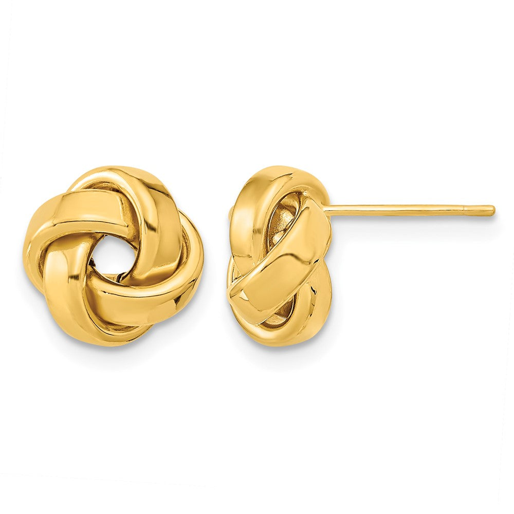 14k Polished Love Knot Post Earrings