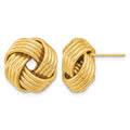 14k Polished Love Knot Post Earrings