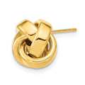 Single 14k Polished Love Knot Post Earring